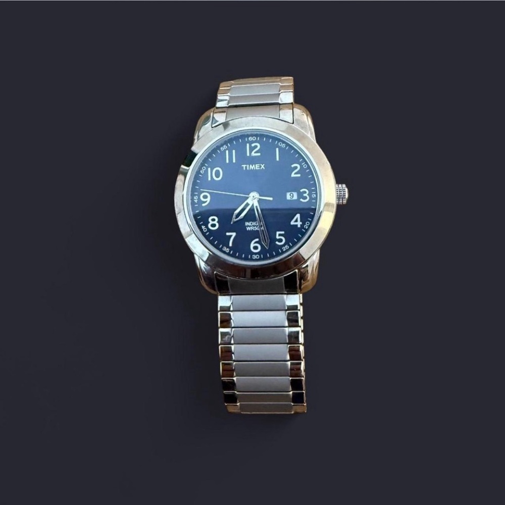 Timex Silver and Black Smartwatch